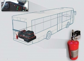 BUS VIPER - Sistema de extincion automatica 2 Kg para buses